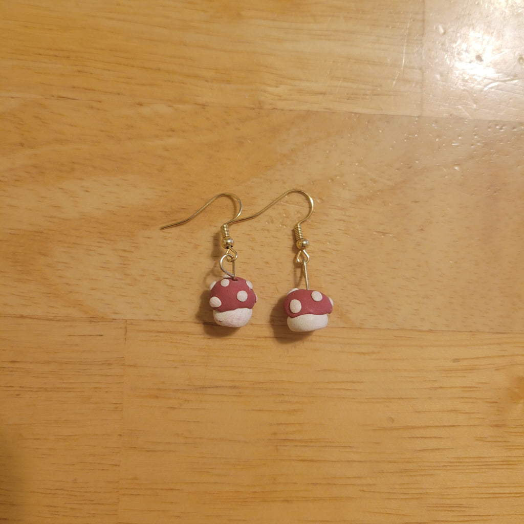 Clay Mushroom Earrings